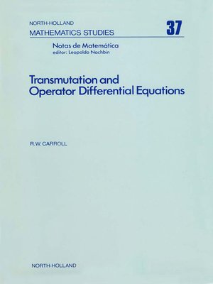 cover image of Transmutation and Operator Differential Equations